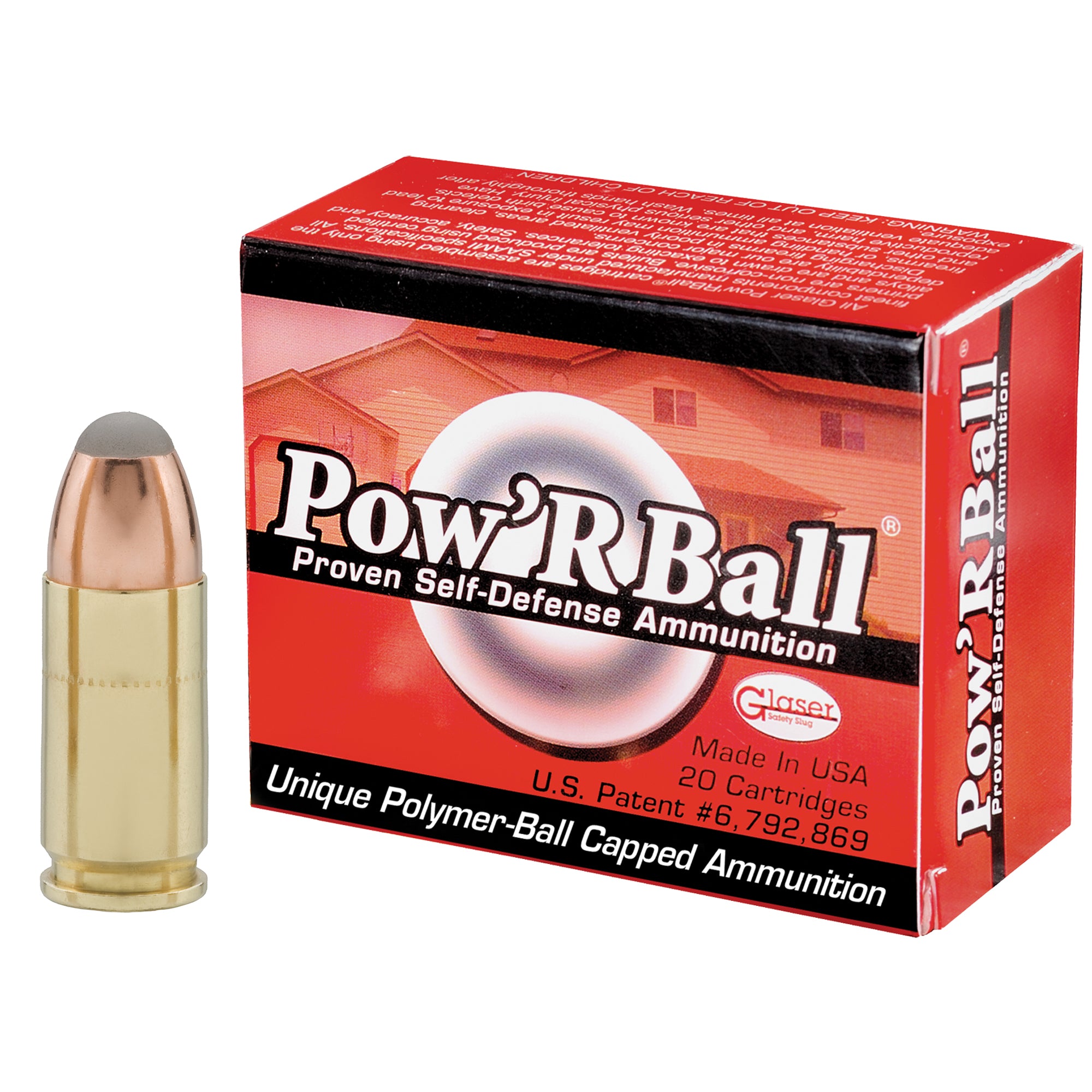 Cor-Bon 9mm Luger/Parabellum PB9100 Glaser Pow'rBall +P Jacketed Hollow Point JHP 100 Grain