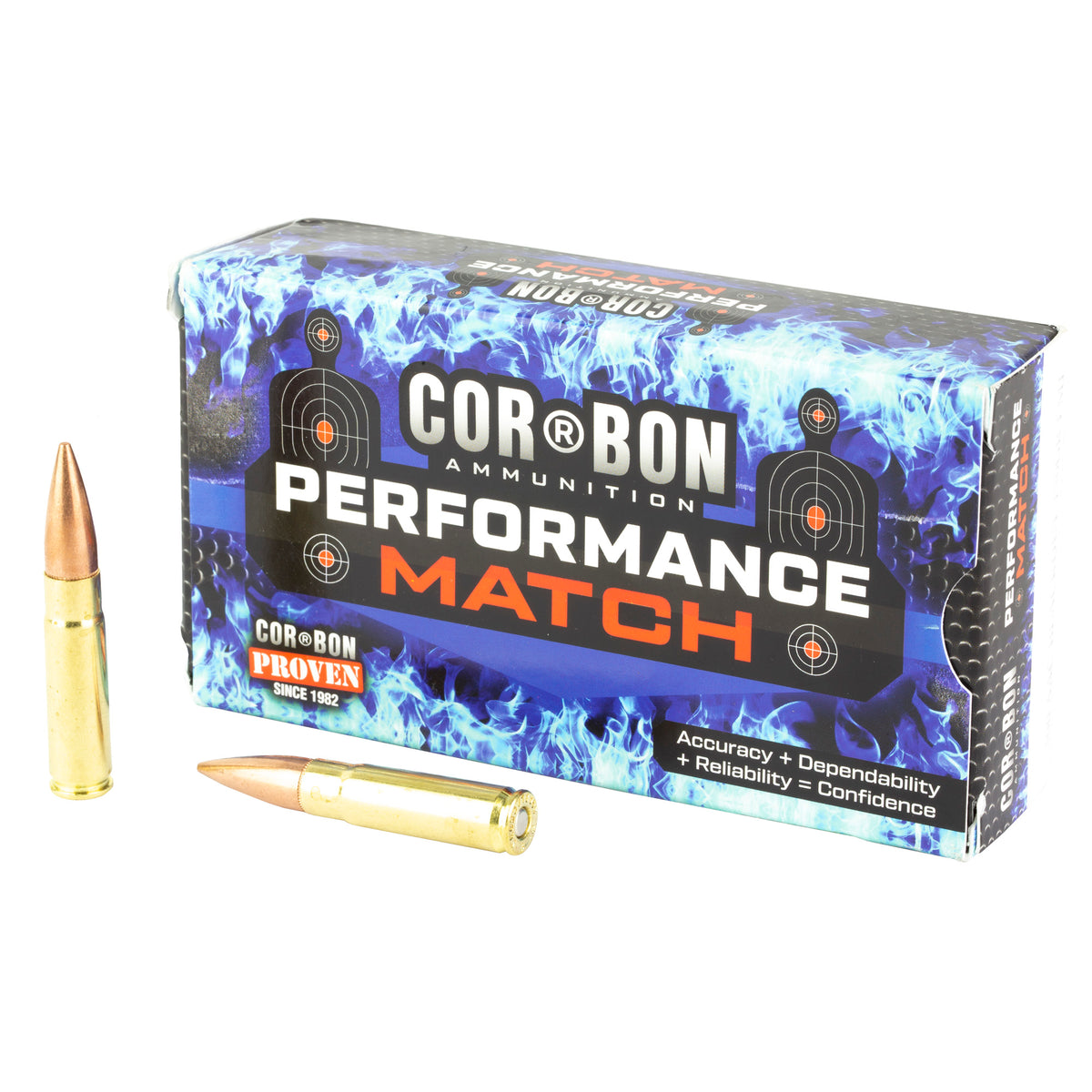 Cor-Bon .300 AAC Blackout PM300AAC150 Performance Match Full Metal Jacket FMJ 150 Grain