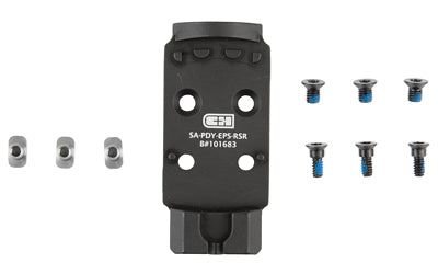 C&H Precision AOS-EPS-RSR Adapter Plate, Springfield Armory Prodigy to Holosun EPS/EPS Carry, Anodized Black