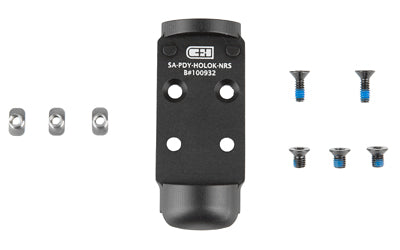 C&H Precision AOS-HOLOk-NRS Adapter Plate, Springfield Armory Prodigy to Holosun 407K/507K, Anodized Black