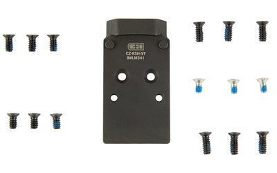 C&H Precision V4 CZ P-10 Adapter Plate for Trijicon RMR/RCR and Holosun 507C/508T, Anodized Black
