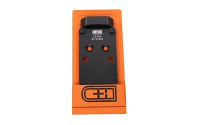 C&H Precision V4 Adapter Plate, Converts CZ P10C Optic Ready to Trijicon RMR/SRO or Holosun 507C/407C/508C/507 Comp, Anodized Black CZ-RSH