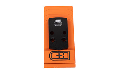 C&H Precision V4 Adapter Plate, Glock 43x/48 MOS to Trijicon RMRcc Conversion, Anodized Black, w/ Mounting Hardware GLX-RMRcc