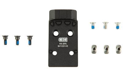 C&H Precision HK VP9 Optic Adapter Plate for Holosun EPS and EPS Carry, Anodized Black