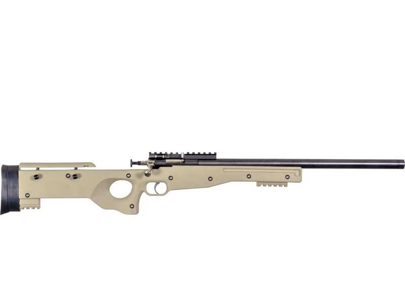 Crickett KSA2150 Precision Full-Size .22 LR Single-Shot Rifle - Blued Threaded Bull Barrel, Crickettinny Rail Receiver, Flat Dark Earth Adjustable-LOP Stock