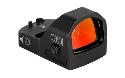 C&H Precision RD-EDC-XL-RD-MR Compact Pistol Red Dot, 1X Magnification, RMR Footprint, Black