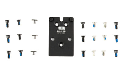 C&H Precision SA-OSP-RSH Mounting Plate, Springfield Armory XDM OSP to Trijicon RMR/Holosun 407C/507C, Anodized Black