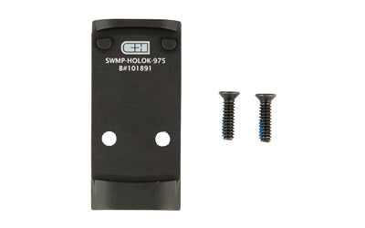 C&H Precision Adapter Plate, Converts S&W M&P M2.0 C.O.R.E. to Holosun 407K/507K or Trijicon RMSc, Anodized Black SWMP-HOLOk-975