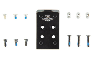 C&H Precision Adapter Plate, Converts Walther PDP 2.0 to Leupold DPP or EOTech EFLX, Black Anodized, Includes Mounting Hardware WLPDP2.0DPPEFLX