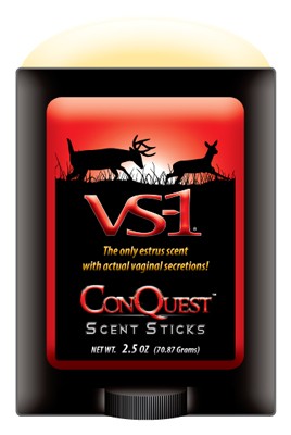 Conquest Scents Deer Lure VS-1 Estrus Solid Stick 2.5 oz