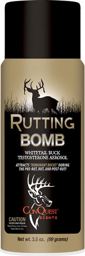 Conquest Scents Deer Lure Rutting Buck Bomb Aero 3.5oz Spray