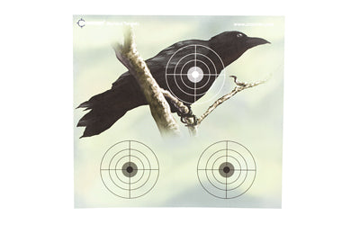 Crosman 20-Pack Varmint Full Color Paper Targets, 9.75" x 9", Three Aiming Points Each