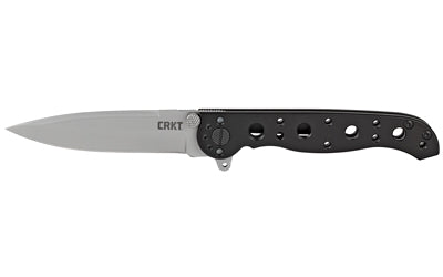CRKT M16-01S 3.06" Folding Knife, Plain Edge, Bead Blast Finish, Stainless Steel Handle, Carson Flipper, Frame Lock