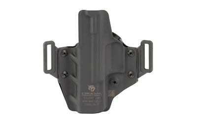 Crucial Concealment Covert Outside Waistband Holster for Springfield Echelon 4.0C, Right Hand, Kydex, Black 1460