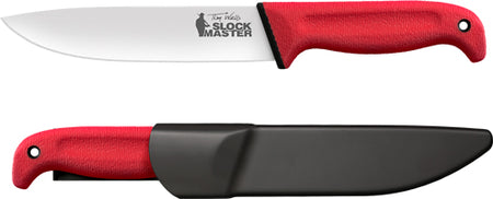 Cold Steel Slock Master Tim Wells Signature 6.75" Plain Edge Blade Red