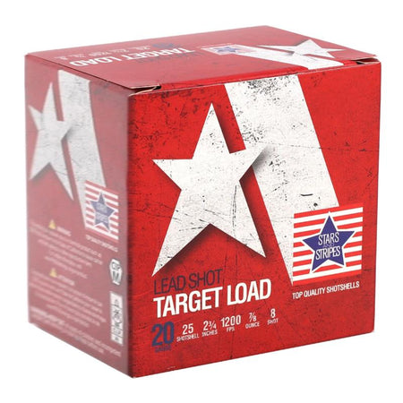 Stars and Stripes 20 Gauge Shotgun Shells  #8 7/8 oz 2.75 in