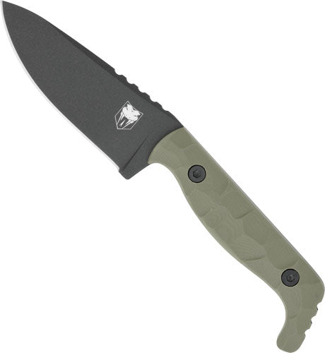CobraTec Kingpin Fixed Blade Knife 4" OD Green D2 Steel w/ KDX Sheath