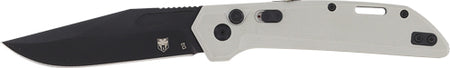 CobraTec Naja Automatic Side Button 3.5" D2 Steel Knife Lunar Grey