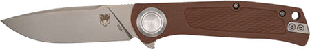CobraTec EDC Scout 3.12" Mocha Stainless Folding Knife with Bar Lock