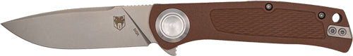 CobraTec EDC Scout 3.12" Mocha Stainless Folding Knife with Bar Lock