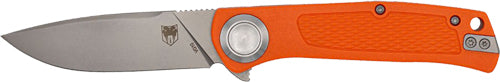 CobraTec EDC Scout 3.12" Orange Stainless Folding Knife with Bar Lock