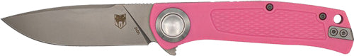 CobraTec EDC Scout 3.12" Pink Stainless Folding Knife with Bar Lock