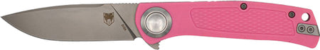 CobraTec EDC Scout 3.12" Pink Stainless Folding Knife with Bar Lock