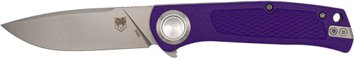 CobraTec EDC Scout 3.12" Purple Stainless Folding Knife with Bar Lock