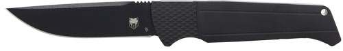 CobraTec Viper Automatic Folding Knife 3.12" Black Satin D2 Steel Black Blade
