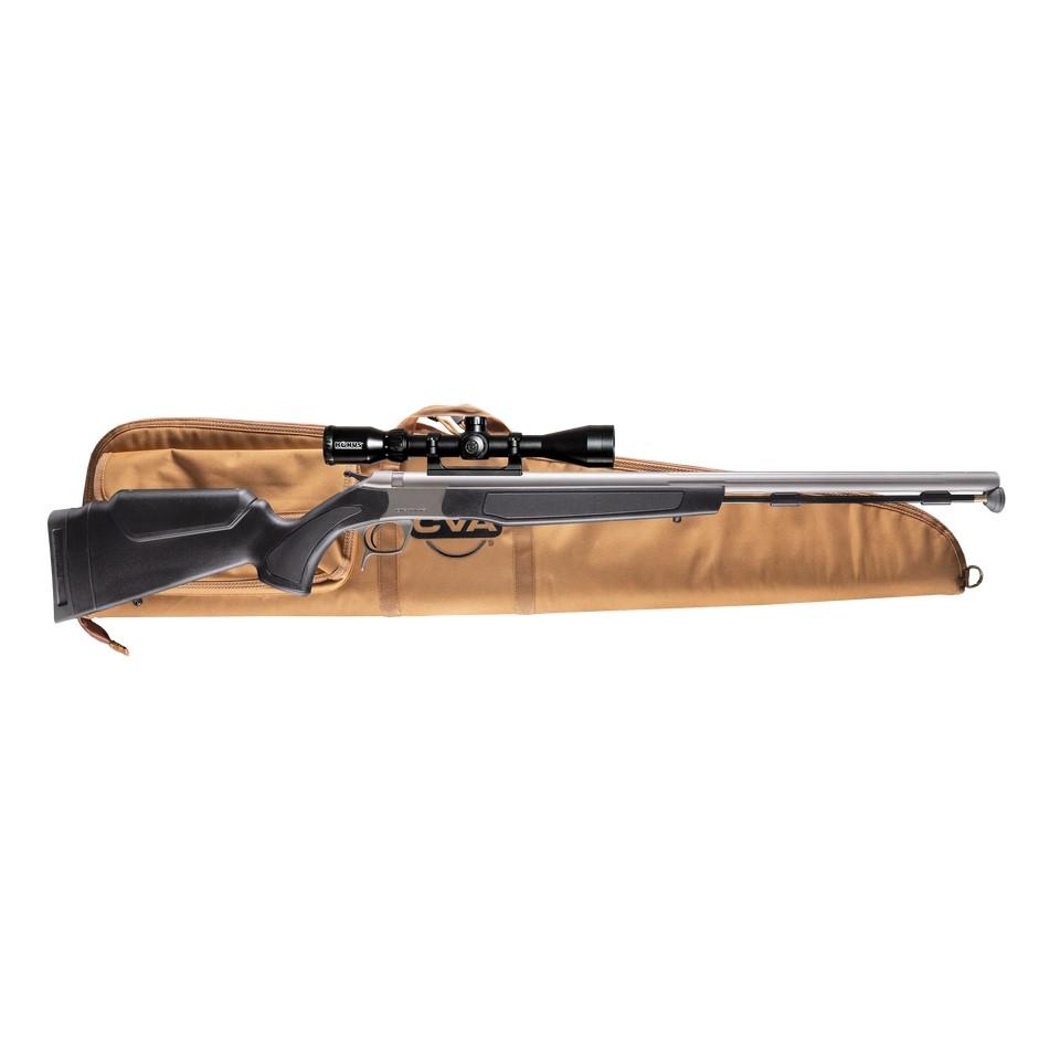 CVA Optima .50 Cal Stainless Steel Muzzleloader Pkg with KonusPro 3-9x40 Rifle Scope 26" Bbl