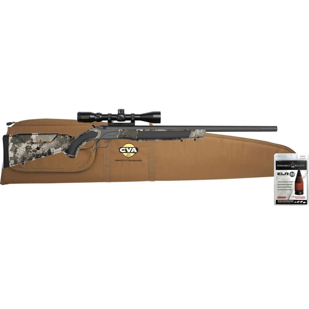 CVA Accura MR-X .50 Cal Muzzleloader Sniper Grey Cerakote KonusPro 3-9x40 IR BDC Scope Package