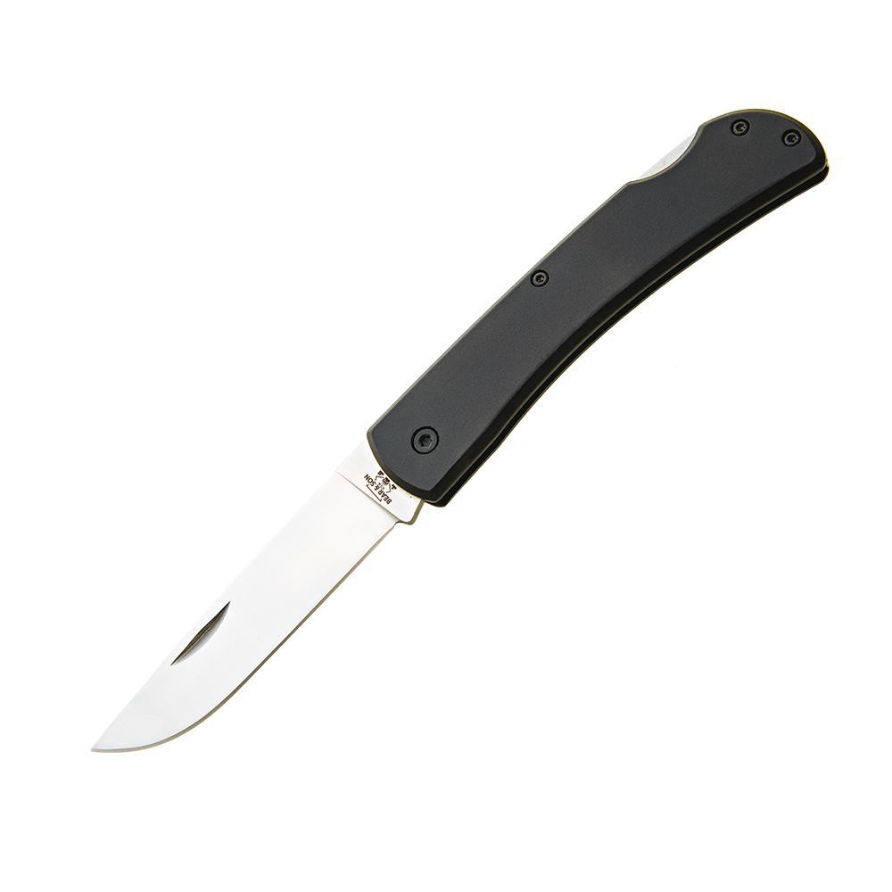 Bear & Son Farmhand Large Locking Folder 3-5/8" Drop Point Blade Black with Pocket Clip