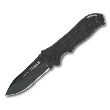 Bear & Son Point Man Sideliner Assisted Opening Folding Knife 3-3/8" Drop Point Blade Black