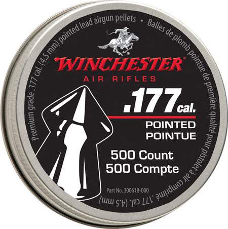 Winchester 177 Cal Pointed Pellets 500 Count Tin Case of 6