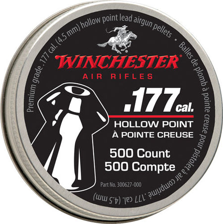 Winchester 177 Cal HP Pellets 500 Count Tin Case of 6