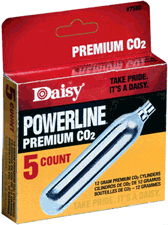 Daisy CO2 12-Gram Cylinders 5-Cylinder Pack 12-Pack Carton