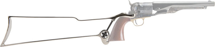 Cimarron Steel Shoulder Stock Compatible with 1860, 1851, and 1861 Revolvers