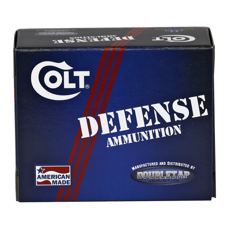 DoubleTap 10mm Auto 10M180CT Colt Defense Jacketed Hollow Point JHP 180 Grain