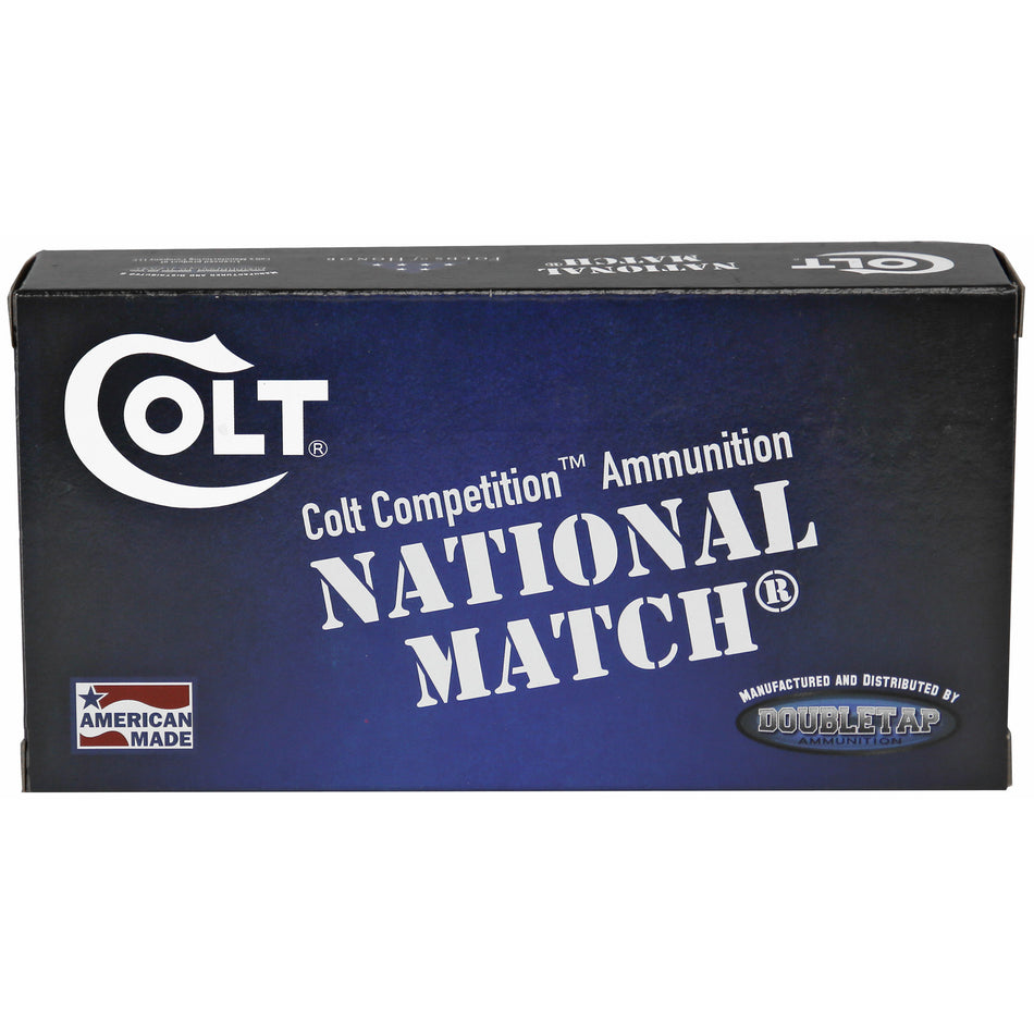 DoubleTap 10mm Auto 10M180FMJCT Colt National Match Full Metal Jacket FMJ 180 Grain