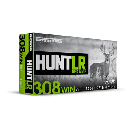 Ammo Inc .308 Win / 7.62x51mm 308165SSTA20 Hunt Super Shock Tip SST 165 Grain