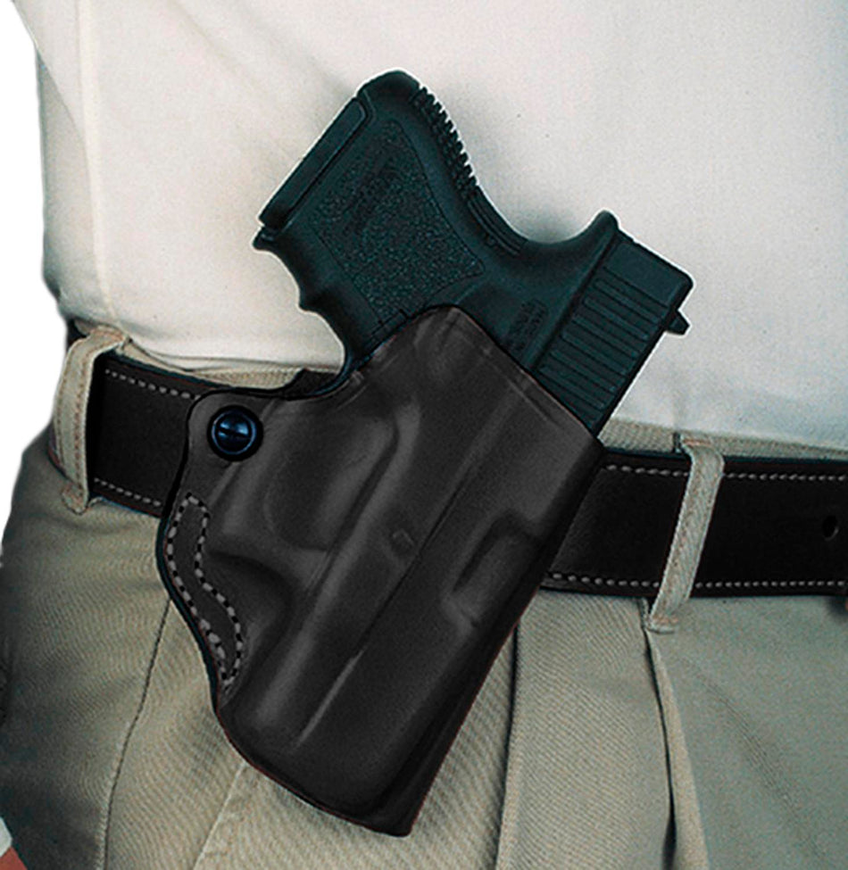 DeSantis Style 019 Mini Scabbard OWB Holster Springfield Hellcat 3-Inch Black Right Hand