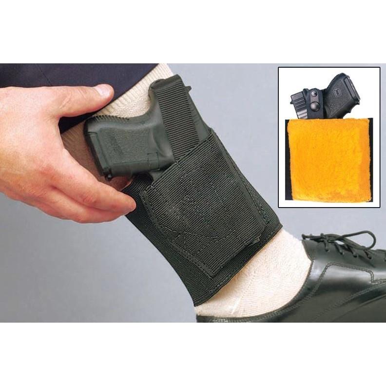 DeSantis Apache Ankle Holster for Medium Autos Elasticized Band Black Right Hand