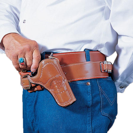 DeSantis #083 Doc Holliday Western Cross Draw Holster Colt SAA 3-1/2" Tan RH