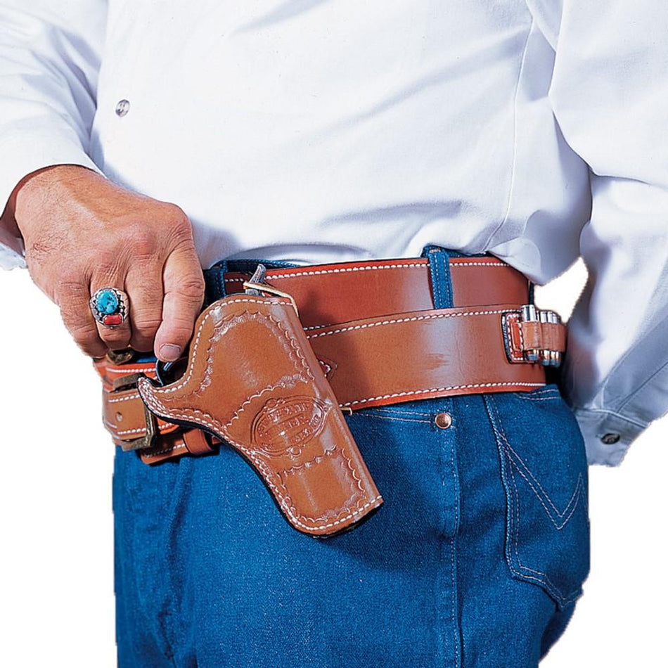 DeSantis #083 Doc Holliday Western Cross Draw Holster Colt SAA 3-1/2" Tan RH