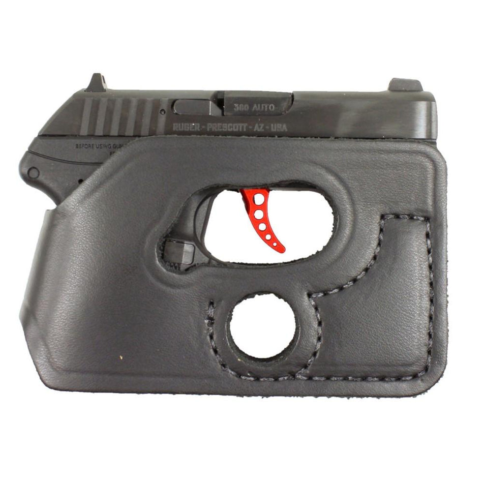 DeSantis #110 Pocket Shot Wallet Holster Ruger LCP 380 Black Ambi