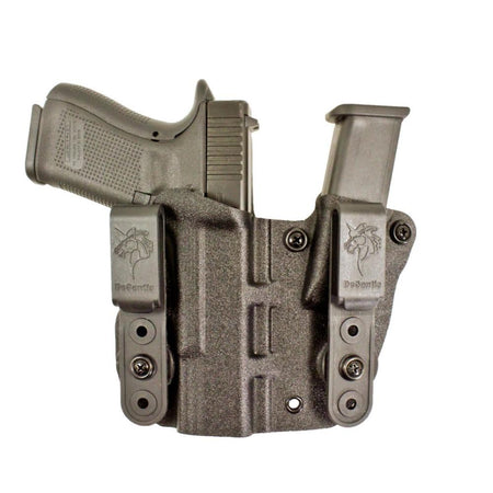 DeSantis Hidden Truth AIWB Kydex Holster with Integrated Mag Pouch for Glock 19 - Black RH