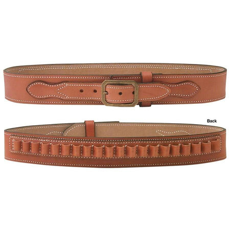DeSantis Desperado Gun Belt .45 Cal Tan Suede-Lined Leather 2.25" Size 38