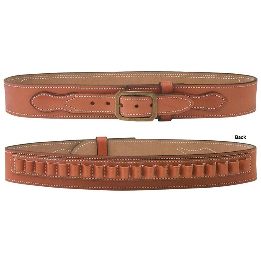 DeSantis Desperado Gun Belt .45 Cal Tan Suede-Lined Leather 2.25" Size 38