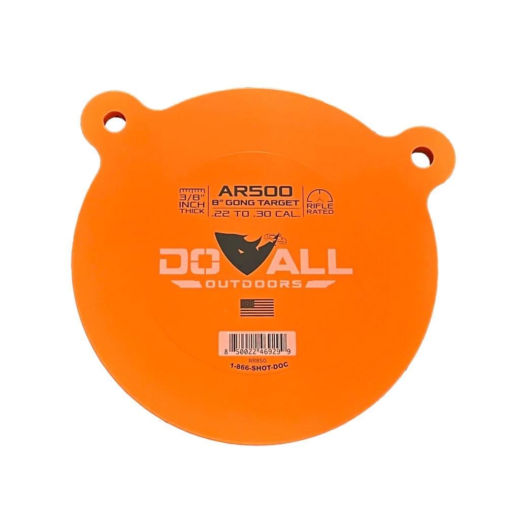 Do All Outdoors 8'' Round AR500 Steel Hanging Gong Shooting Target 3/8"