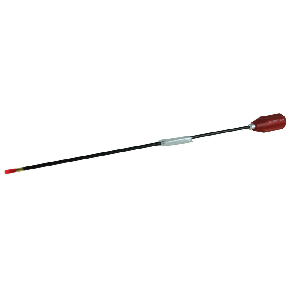 J. Dewey .22 Cal 17 Inch Nylon-Coated Cleaning Rod with Brass Jag and Brush Adapter